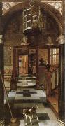 Samuel van hoogstraten, a view down a corridor